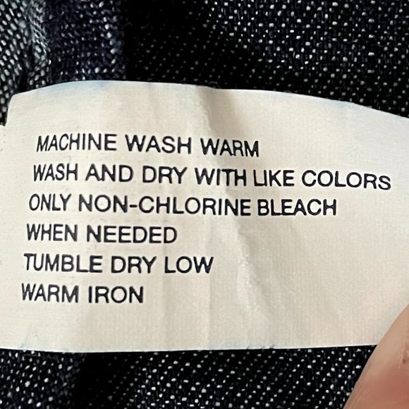 GAP Ruffle Denim Jacket Sz Large - Picture 5 of 5